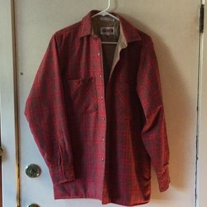 Quilted wool shirt